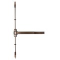 Marks Usa Surface Vertical Rod Exit Device, 36 x 84 Inch, Exit Only, Satin Stainless Steel, Fire Rated M9900FVR-36X84-10B